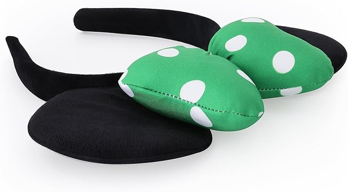 ODOCARE Handmade Mouse Ears Headband for Women and Ladies, Polka Dot Bow Minnie Ears Costume Accessories