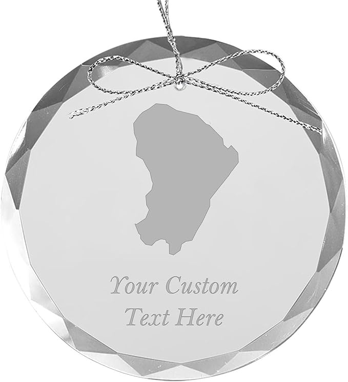 French Guiana, Personalized Travel Christmas Ornament – Customized Engraved Glass Keepsake - Custom Family Trip & Vacation, 2024, 2025, 2026, 2027 & Name – Destination Xmas Holiday Ornament