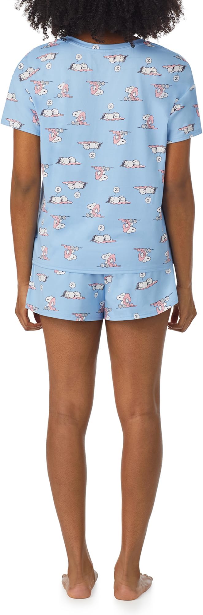 Richard Leeds International Womens Pajama Sets Disney | Hello Kitty |Snoopy Soft Stretch 2 Piece Short Lounge Sets for Women