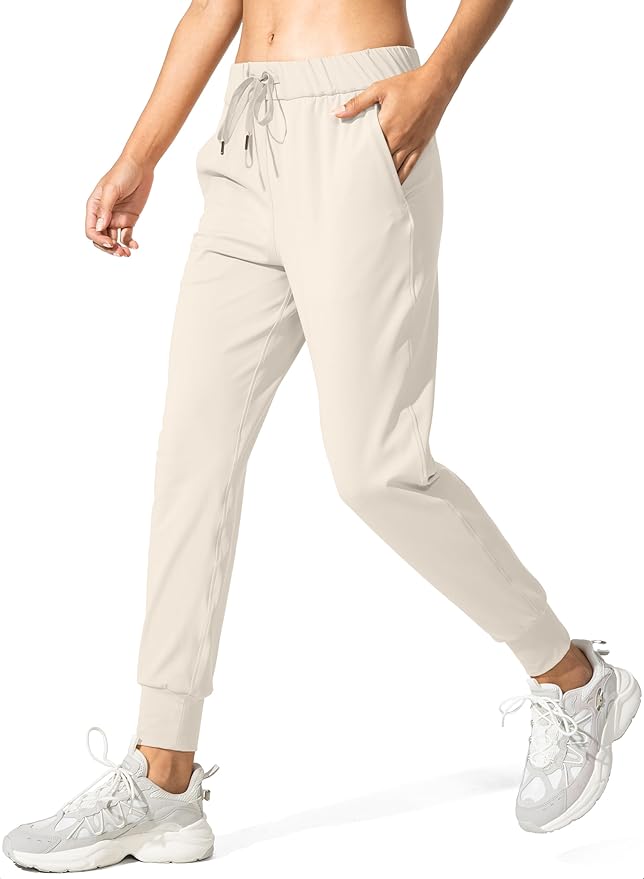 SANTINY Women's Joggers Pants Pockets Drawstring Running Sweatpants for Women Lounge Workout Jogging