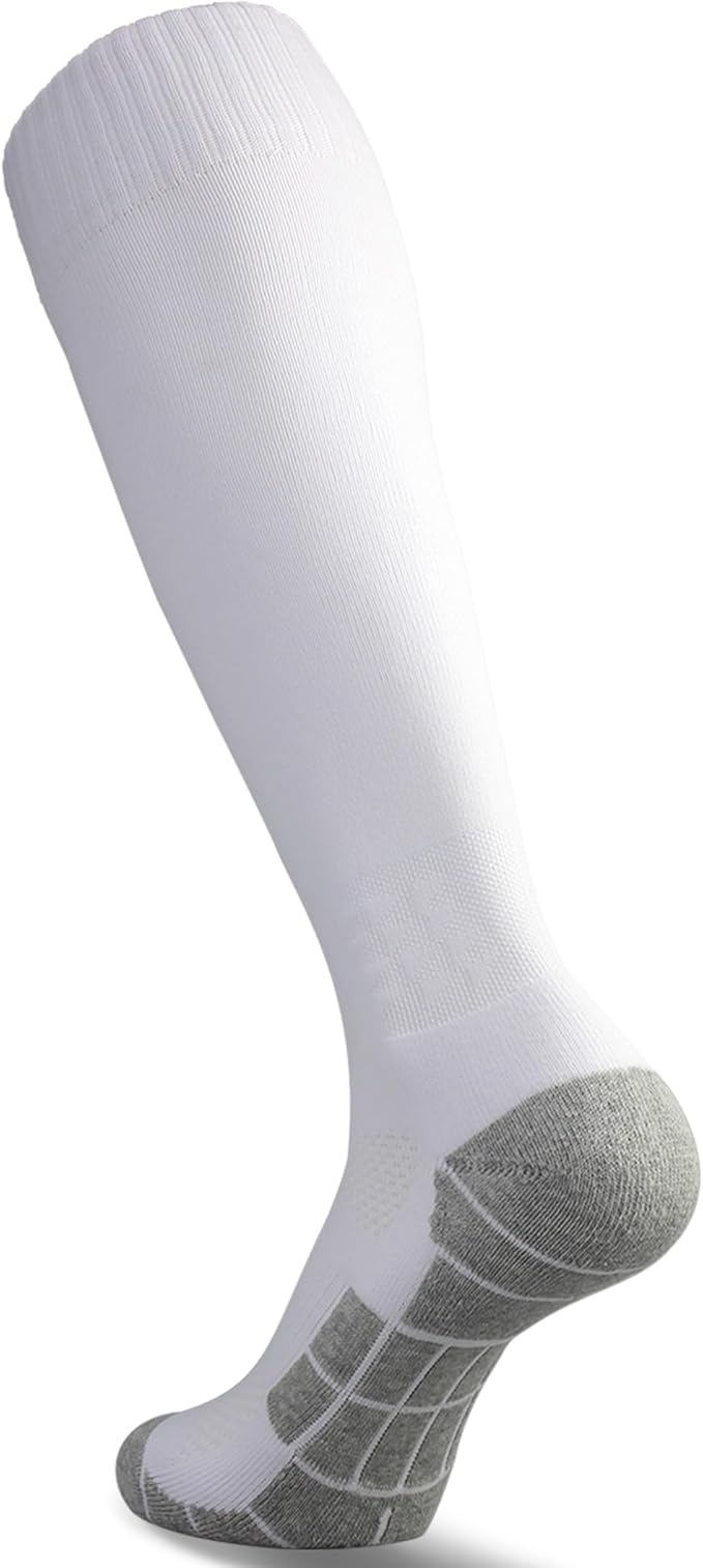 CWVLC Soccer Socks (1/3/5 pairs) Team Sport Knee High Socks for Adult Youth Kids