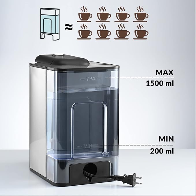 Mecity Coffee Maker 3 in 1 Single Serve Coffee Machine, Compatible with K cup Capsules, Instant Coffee Pot, Tea maker, 6,8,10 Oz Cup, Removable 50 Oz Water Reservoir, 120V 1150W
