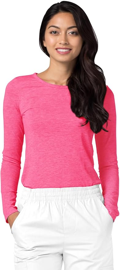 Adar Underscrubs for Women 3 Pack - Long Sleeve Underscrub Comfort Tee
