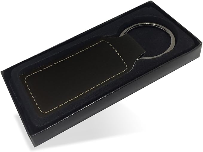 LaserGram Rectangle Keychain, Flag of South Korea, Personalized Engraving Included