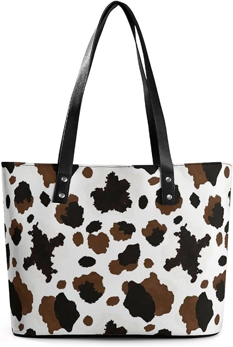 Fashion Leather Tote Bag Travel Work Daily Essentials Handbag Unisex Handbag