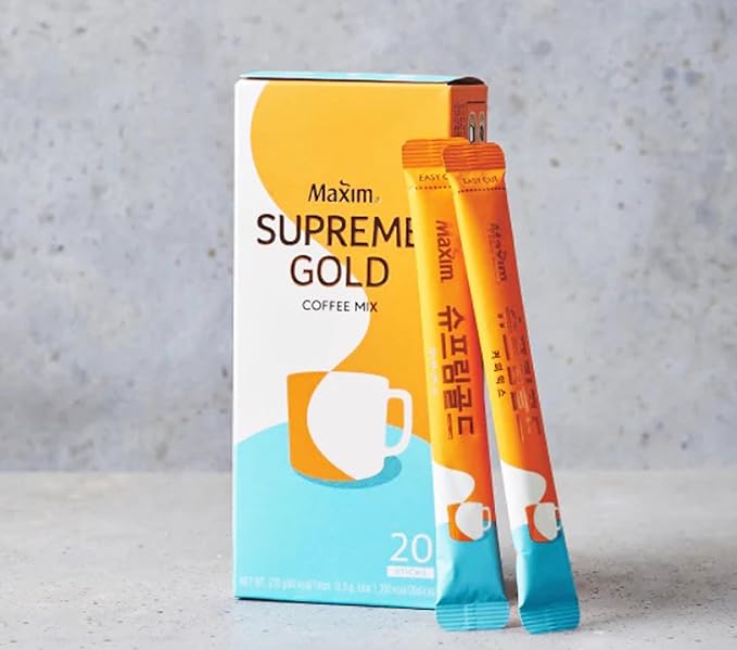 Korean Instant Coffee Mix Stick Pack, Rich & Aromatic 3-in-1 Coffee for Home, Office, Travel, Camping_13.5g x 20ea (0.48oz Each)