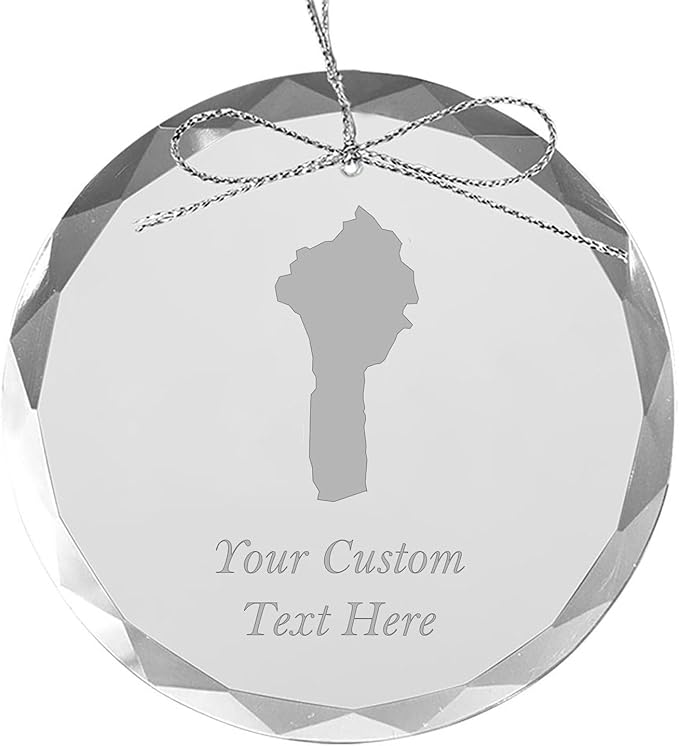 Benin, Personalized Travel Christmas Ornament – Customized Engraved Glass Keepsake - Custom Family Trip & Vacation, 2024, 2025, 2026, 2027 & Name – Destination Xmas Holiday Ornament