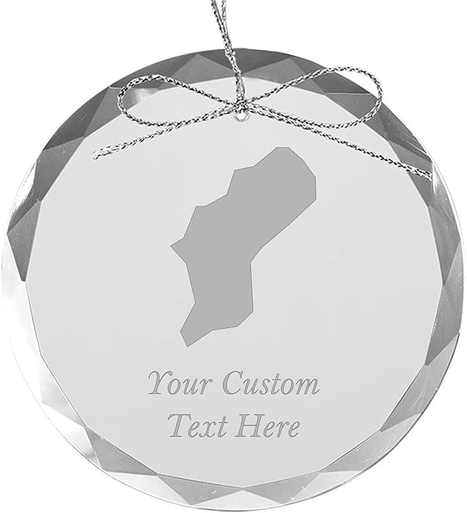 Cabinda, Personalized Travel Christmas Ornament – Customized Engraved Glass Keepsake - Custom Family Trip & Vacation, 2024, 2025, 2026, 2027 & Name – Destination Xmas Holiday Ornament