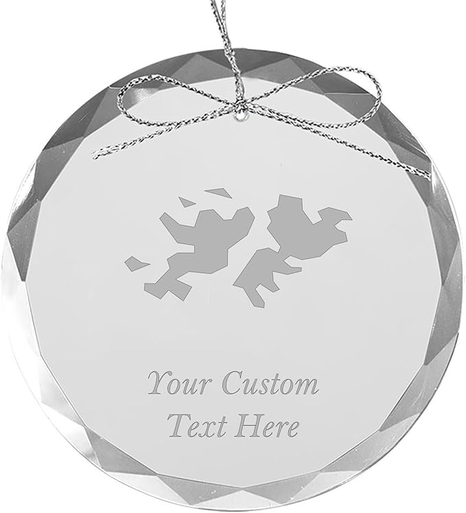 Falkland Island, Personalized Travel Christmas Ornament – Customized Engraved Glass Keepsake - Custom Family Trip & Vacation, 2024, 2025, 2026, 2027 & Name – Destination Xmas Holiday Ornament