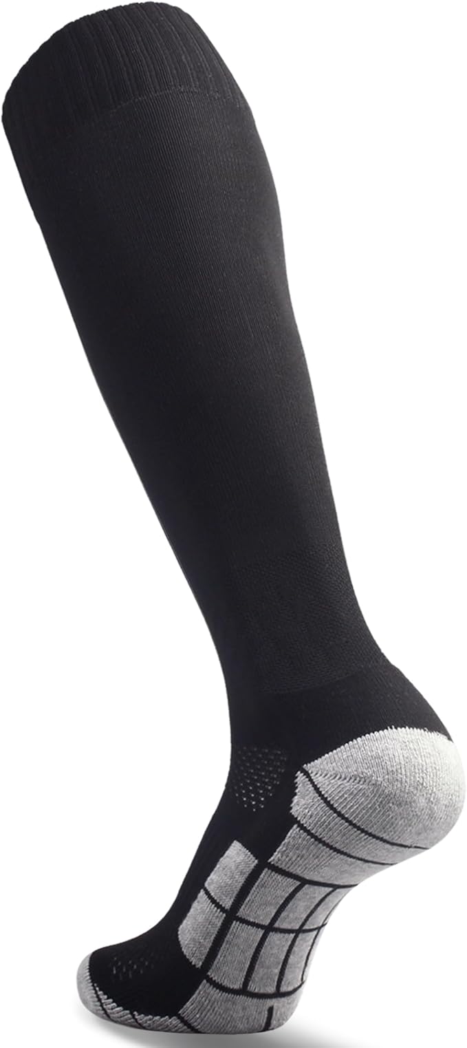 CWVLC Soccer Socks (1/3/5 pairs) Team Sport Knee High Socks for Adult Youth Kids