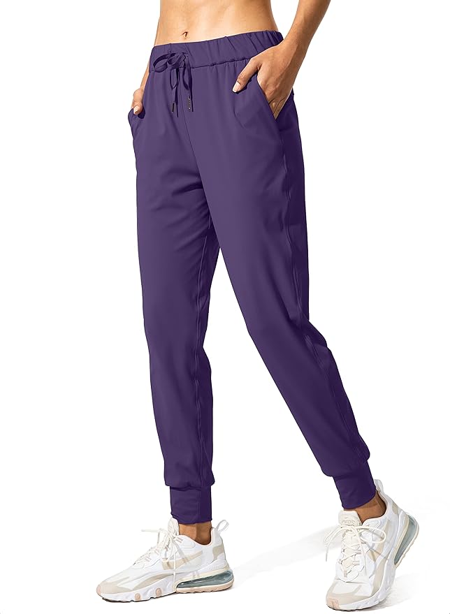 SANTINY Women's Joggers Pants Pockets Drawstring Running Sweatpants for Women Lounge Workout Jogging