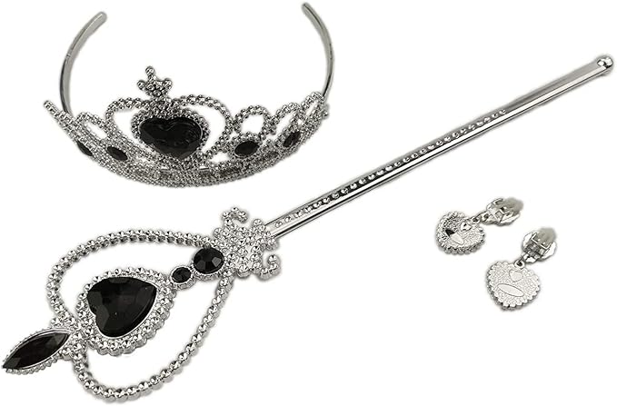 Orgrimmar Princess Dress Up Accessories Gloves Tiara Crown Wand Necklaces Presents for Kids Girls