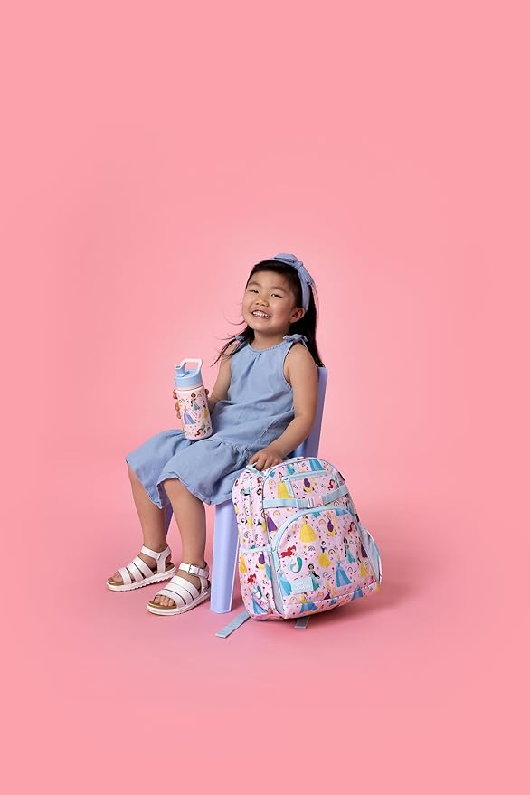 Simple Modern Large Disney Kids Backpack for School Girls and Boys | Princesses Elementary Backpack for Teen | Fletcher Collection | Kids - 16" tall | Princess Rainbows