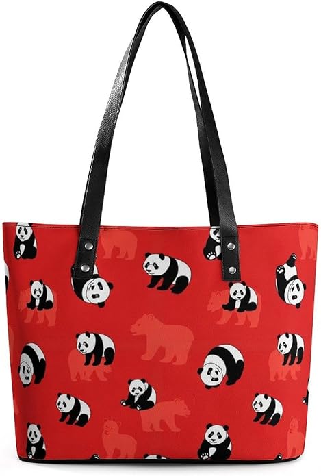 Fashion Leather Tote Bag Travel Work Daily Essentials Handbag Unisex Handbag