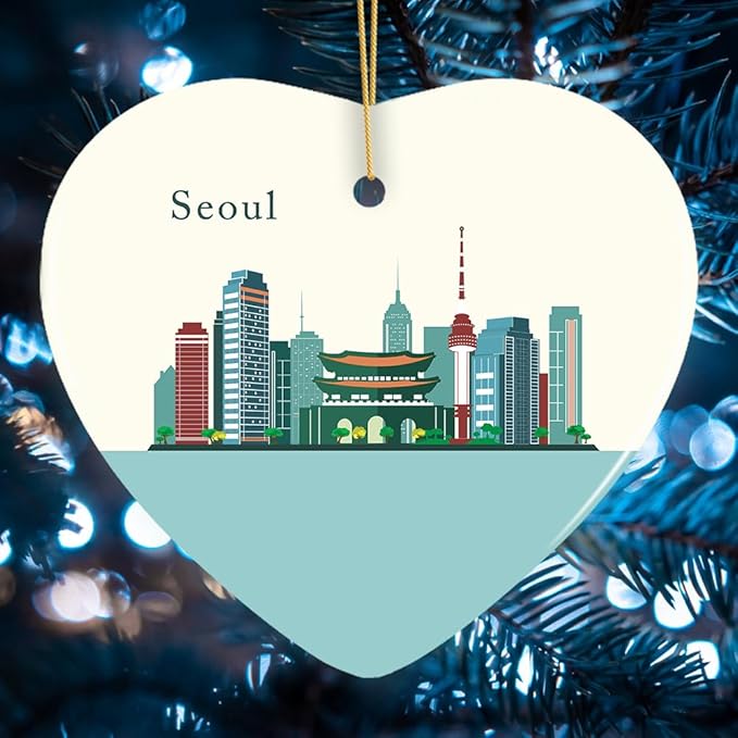 Seoul Christmas Ornament, Capital of South Korea Christmas Decoration