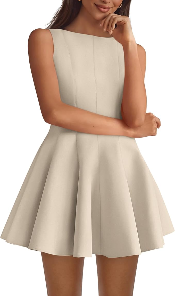 BTFBM Spring Dresses for Women 2026 Elegant Classy A Line Casual Graduation Business Work Party Cocktail Short Dress
