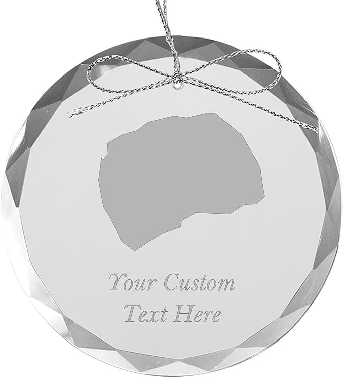 Macedonia, Personalized Travel Christmas Ornament – Customized Engraved Glass Keepsake - Custom Family Trip & Vacation, 2024, 2025, 2026, 2027 & Name – Destination Xmas Holiday Ornament