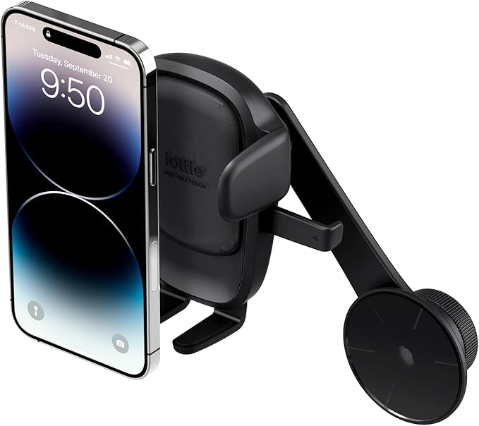 iOttie Easy One Touch Advanced Phone Mount for Tesla Model 3 and Model Y Screens - Universal Cell Phone Holder for iPhone, Google, Samsung, Moto, LG, and All Other Smartphones Black
