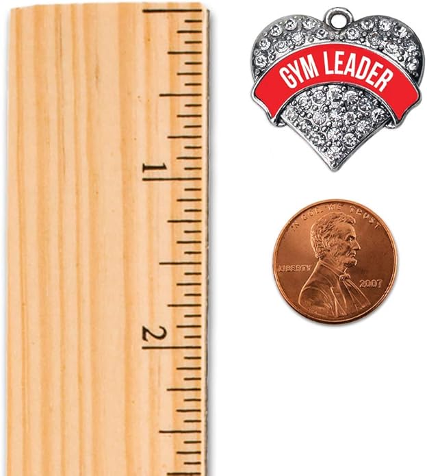 Inspired Silver - Silver Pave Heart Charm 18 Inch Necklace with Cubic Zirconia Jewelry