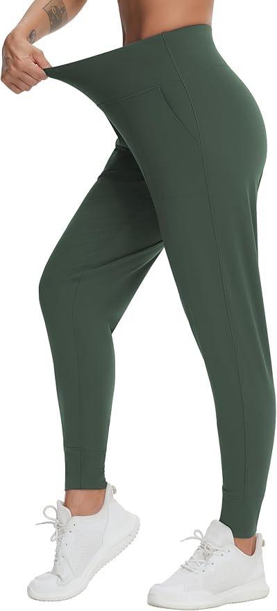 THE GYM PEOPLE Women's Joggers Pants Lightweight Athletic Leggings Tapered Lounge Pants for Workout, Yoga, Running