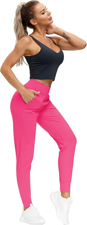 THE GYM PEOPLE Women's Joggers Pants Lightweight Athletic Leggings Tapered Lounge Pants for Workout, Yoga, Running