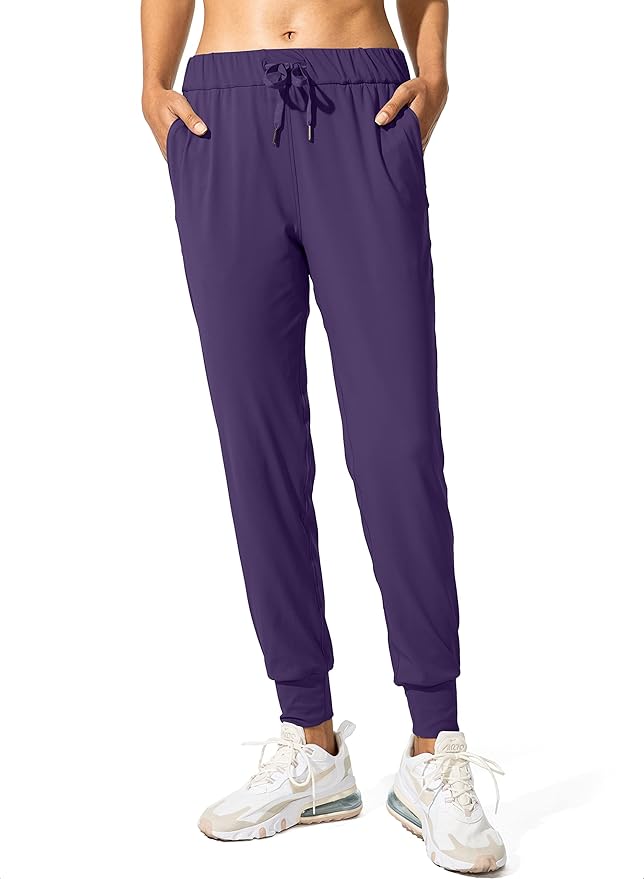 SANTINY Women's Joggers Pants Pockets Drawstring Running Sweatpants for Women Lounge Workout Jogging