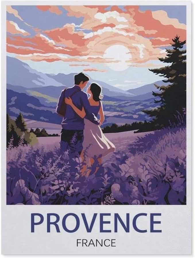 Provence, France，Jigsaw Puzzles for Adults 1000 Piece, Classic Puzzle Teens Boys Girls Puzzles Sturdy Tight Fitting Pieces,Letters On Back for Ideal Challenging and Gift（50x70cm）-BF32