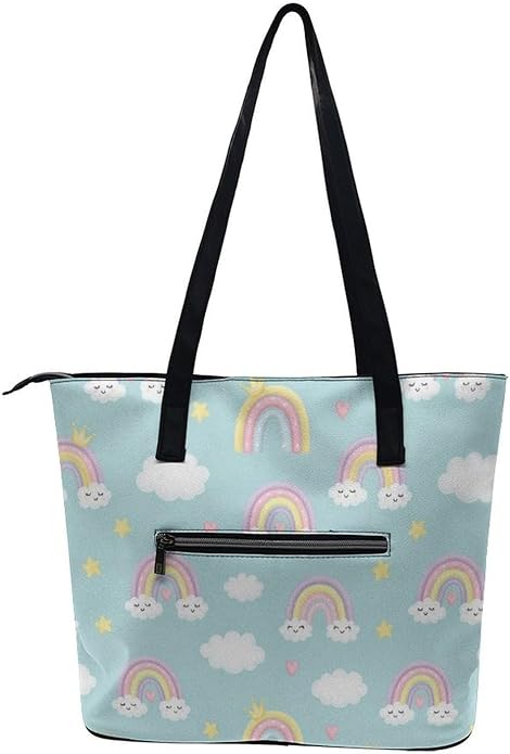 Fashion Leather Tote Bag Travel Work Daily Essentials Handbag Unisex Handbag