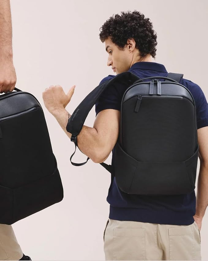 Troubadour Apex 3.0-22L Premium Laptop Backpack - Ergonomic & Water Resistant - Designed for Work and Travel - Black