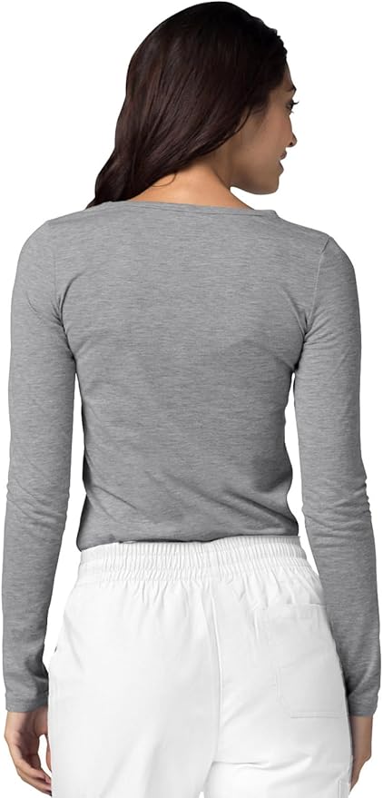 Adar Underscrubs for Women 3 Pack - Long Sleeve Underscrub Comfort Tee