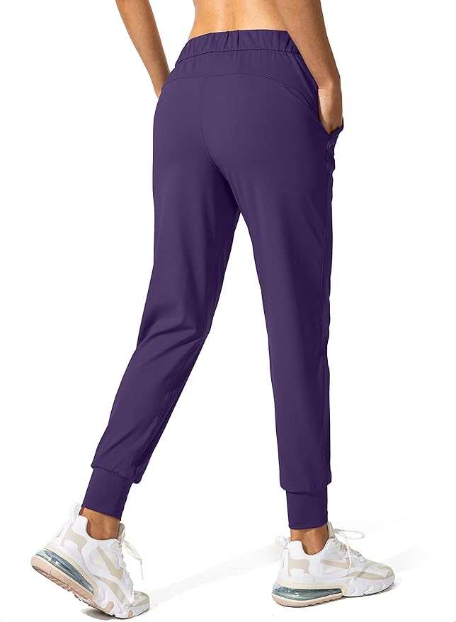 SANTINY Women's Joggers Pants Pockets Drawstring Running Sweatpants for Women Lounge Workout Jogging
