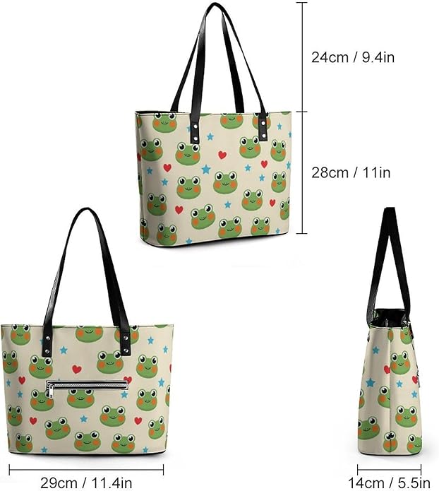 Fashion Leather Tote Bag Travel Work Daily Essentials Handbag Unisex Handbag