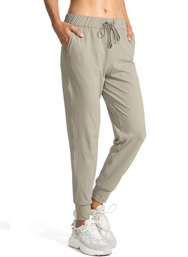 SANTINY Women's Joggers Pants Pockets Drawstring Running Sweatpants for Women Lounge Workout Jogging
