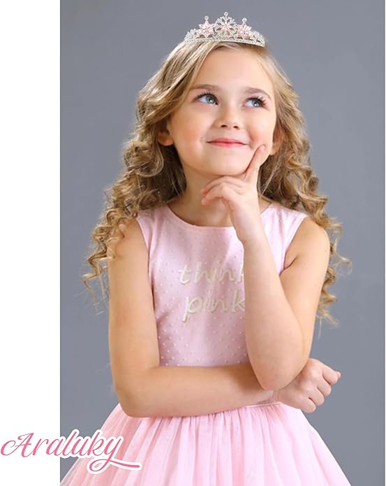 Frozen Elsa Tiaras for Girls Snowflakes Princess Crowns for Girls Sapphire Crystal Tiara and Crown for Women Birthday Girl Crown for Birthday Wedding Pageant Prom Halloween Costume Party