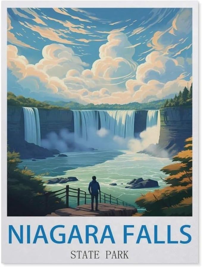 1000 Piece Jigsaw Puzzles for Adults，Niagara Falls State Park New York，Classic Puzzle Difficult Puzzle Fun Creative DIY Toys Gifts for Girls and Boys, Family Games（38x26cm）-CM7