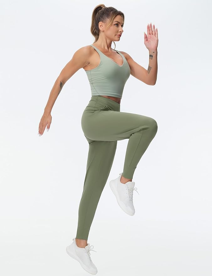 THE GYM PEOPLE Women's Joggers Pants Lightweight Athletic Leggings Tapered Lounge Pants for Workout, Yoga, Running