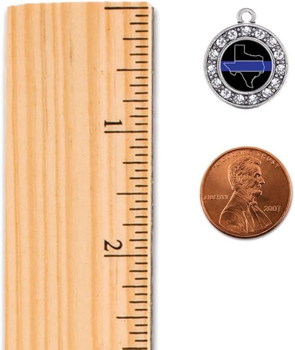 Inspired Silver - Silver Circle Charm French Hook Drop Earrings with Cubic Zirconia Jewelry