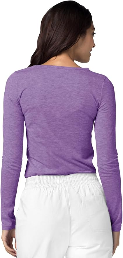 Adar Underscrubs for Women 3 Pack - Long Sleeve Underscrub Comfort Tee