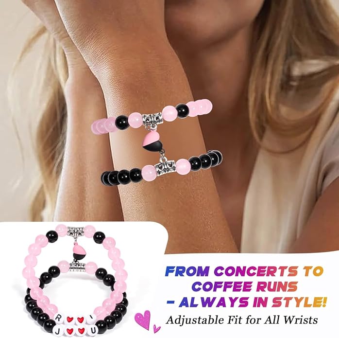 AICase for Korea-Pop Merch Toys Gifts Doll Cosplay Outfit Costume 5 Pcs Stackable Stretch Friendship Beaded K_Pop Bracelets Merchandise Jewelry Gifts for Fans Women Christmas Stocking