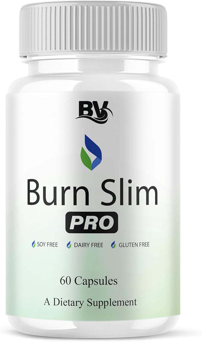 BLUE VIBE Burn Slim Pro Capsules, BurnSlim Advanced Maximum Strength Overall Health & Wellness Support Supplement, Burn Slim Premium All Natural Daily Health Support Formula (1 Pack - 60 Capsules)