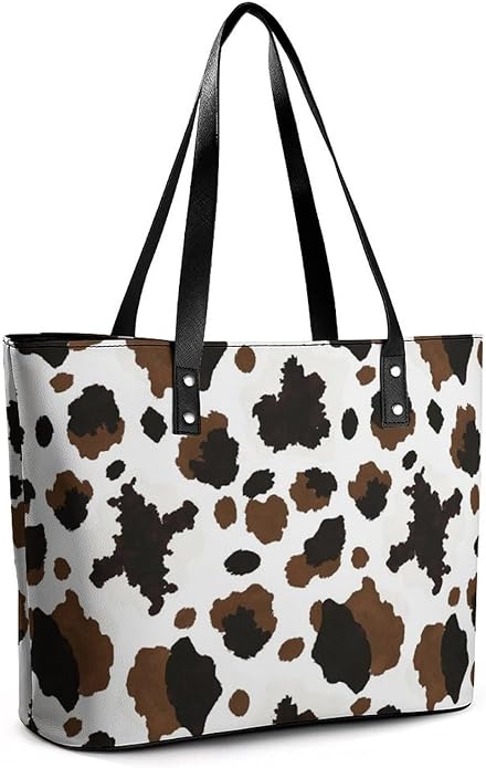 Fashion Leather Tote Bag Travel Work Daily Essentials Handbag Unisex Handbag