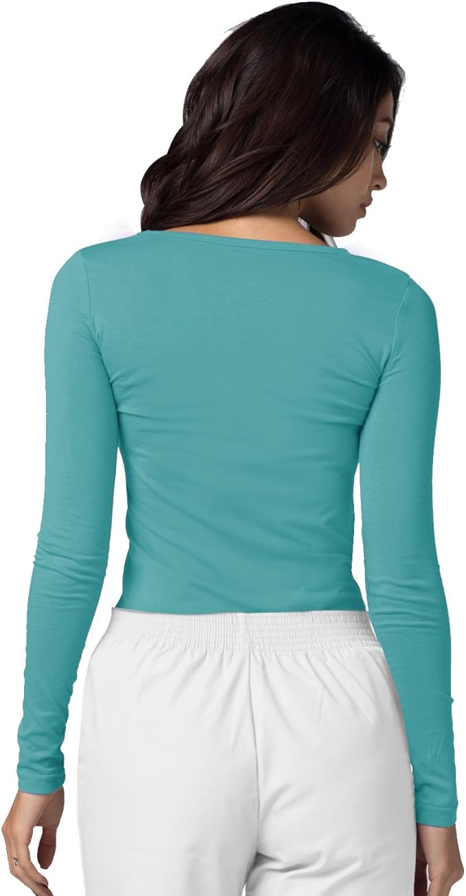 Adar Underscrubs for Women 3 Pack - Long Sleeve Underscrub Comfort Tee
