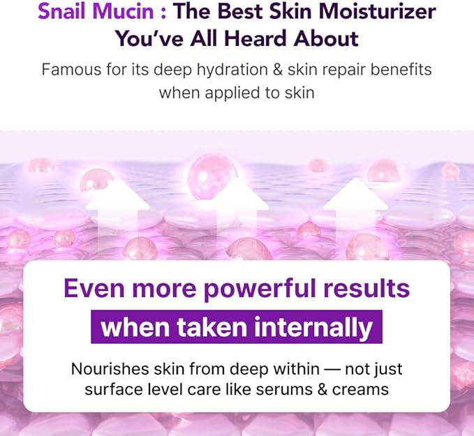 PURIKA MUCIN Glow, 1200mg Snail Mucin Supports Skin Elasticity, Collagen Peptides Jelly Stick, Kiwi Flavor, Biotin, Vitamin C, Hyaluronic Acid, Prebiotics, Korean Skin Care, 10 Sticks