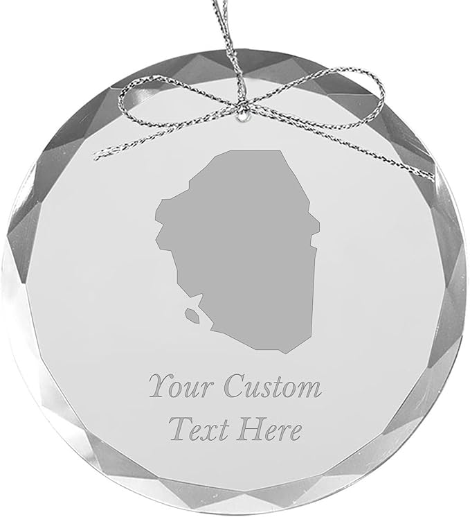 Sierra Leone, Personalized Travel Christmas Ornament – Customized Engraved Glass Keepsake - Custom Family Trip & Vacation, 2024, 2025, 2026, 2027 & Name – Destination Xmas Holiday Ornament
