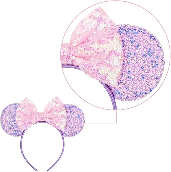 Eisyaa Mouse Ears Bow Headbands
