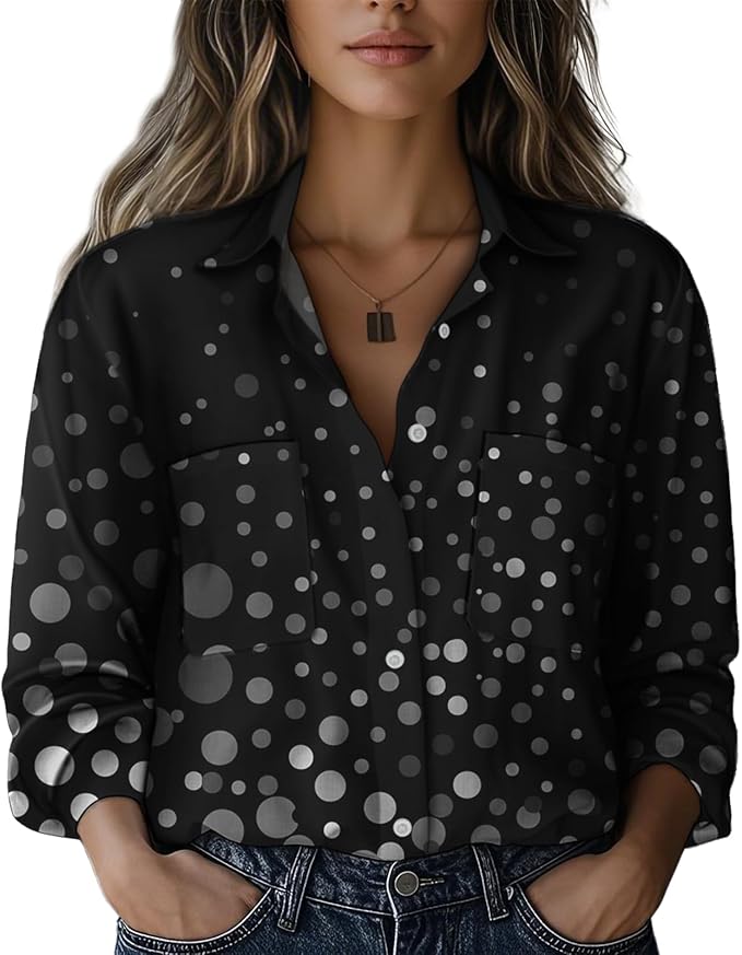 Boho Shirts for Women Vintage Graphic Casual Lightweight Long Sleeve Dressy Gauze V Neck Oversized Beach Top