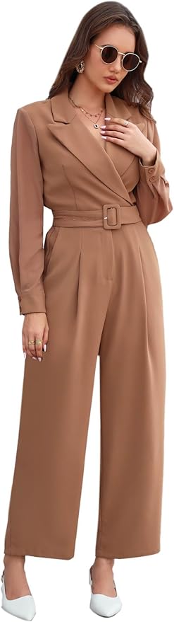 Love Welove Fashion Women’s Dressy Fall Jumpsuits – Long Sleeve Formal Rompers, Elegant Wedding Guest & Evening Outfits
