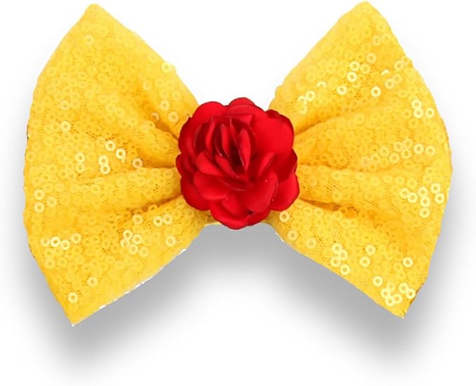 Sequin Mouse Ears Headbands for Women Girls Boys, Glitter Bows Headband for Kids Adults Birthday Party Costume Halloween