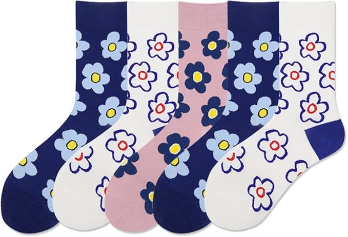 IIG 3-6 Pairs Womens Cute Animal Patterned Funny Novelty Cotton Crew Socks