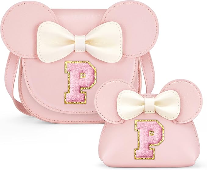 QLOVEA Toddler Purse Gifts for Girls, Little Girl Purse Kids Wallet Crossbody Bag, Birthday Gifts for 3 4 5 6 7 8 Year Old Girl (P, Pink)